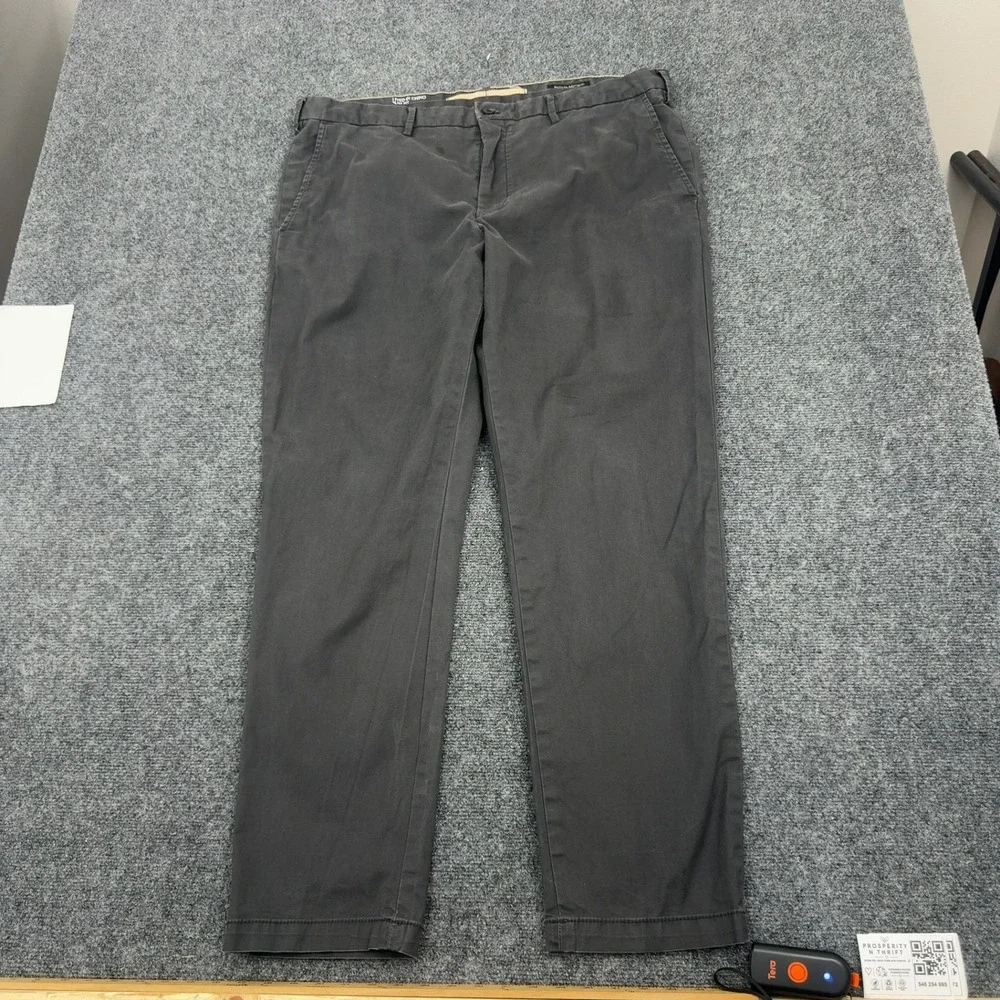 Banana Republic Chino Pants Mens 40x32 Gray Cotton Spandex Slim Fit Casual Style